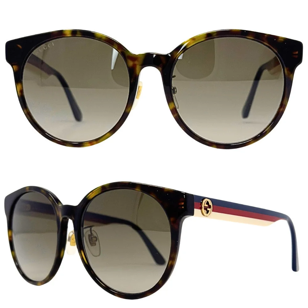 Gucci Sunglasses Round Retro‎ GG Logo Ophidia Red White Blue Tortoise Gradient